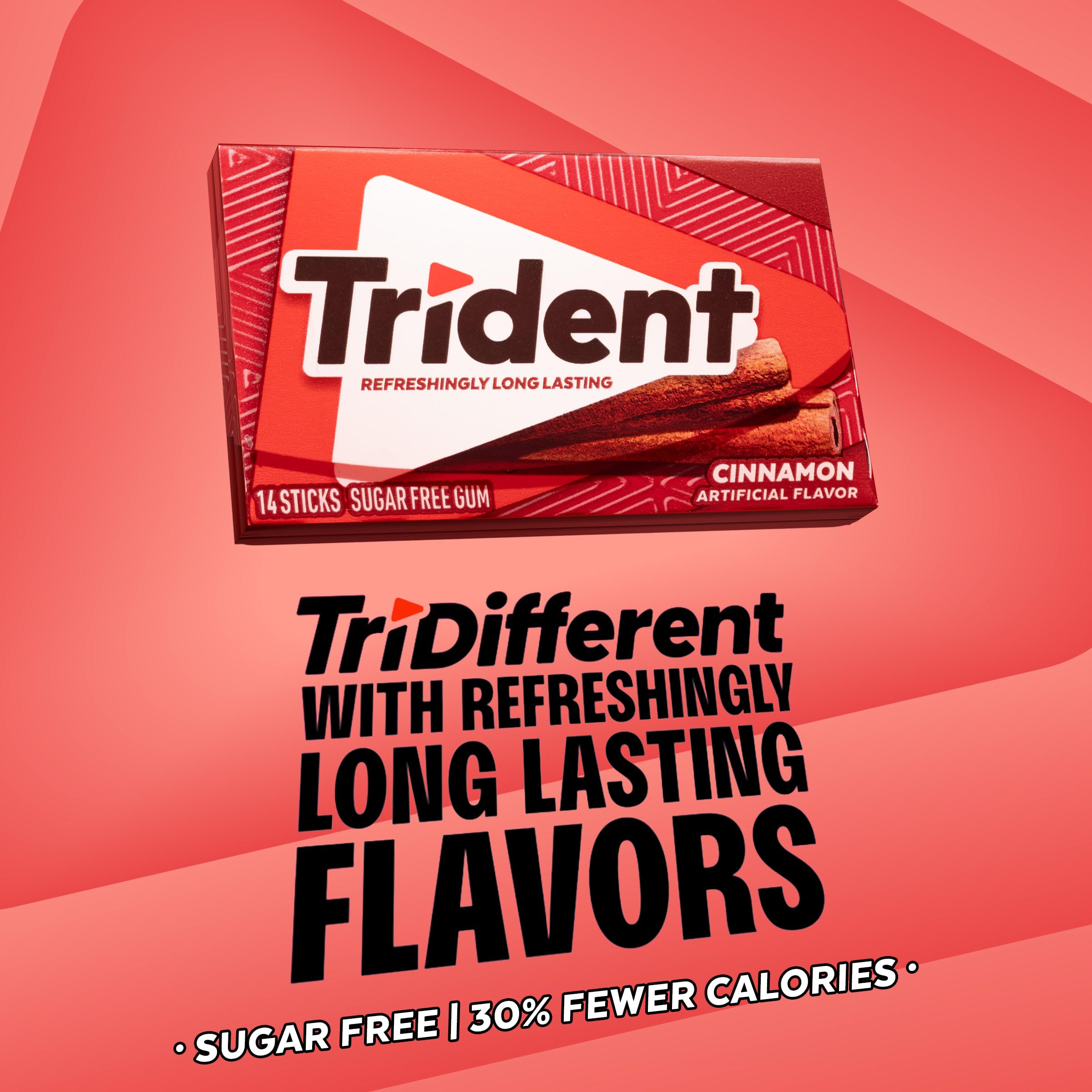 Trident cinnamon stick beside coin showing compact size and portion control
