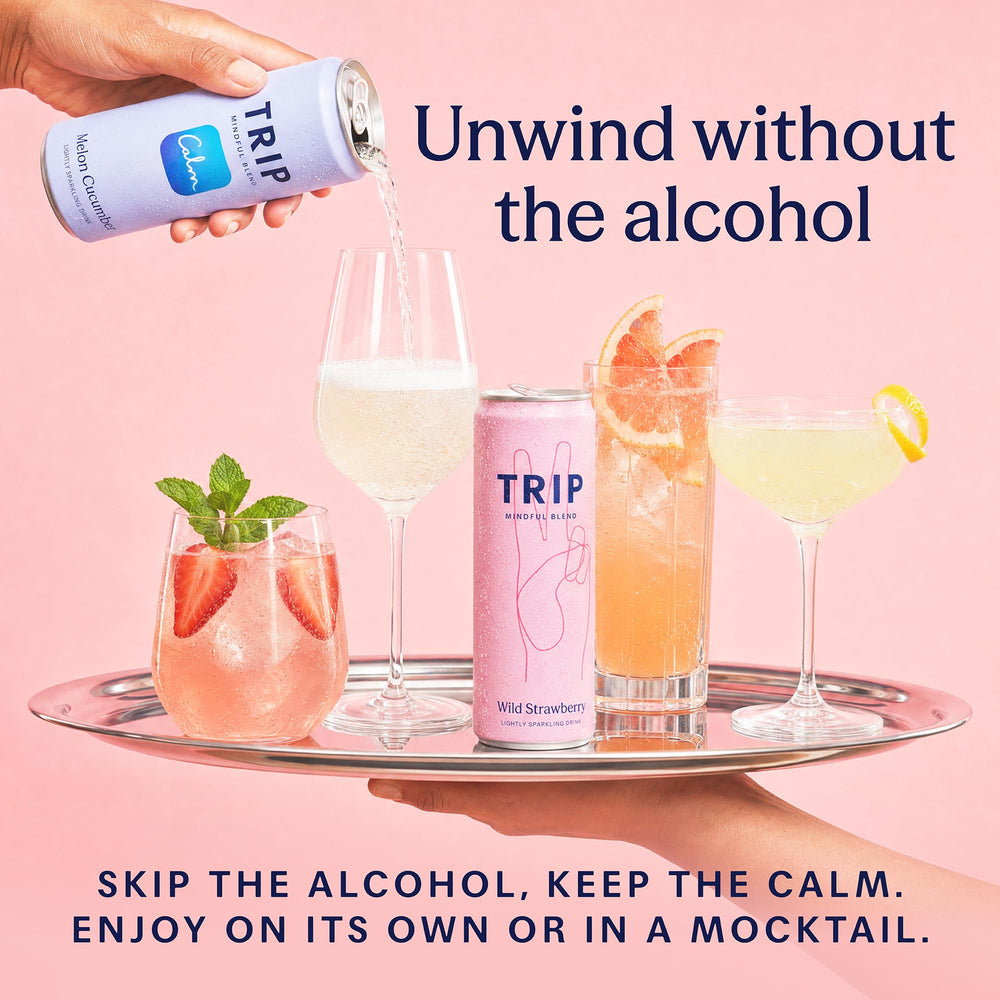 TRIP in a relaxed evening setting showing social drinking without alcohol
