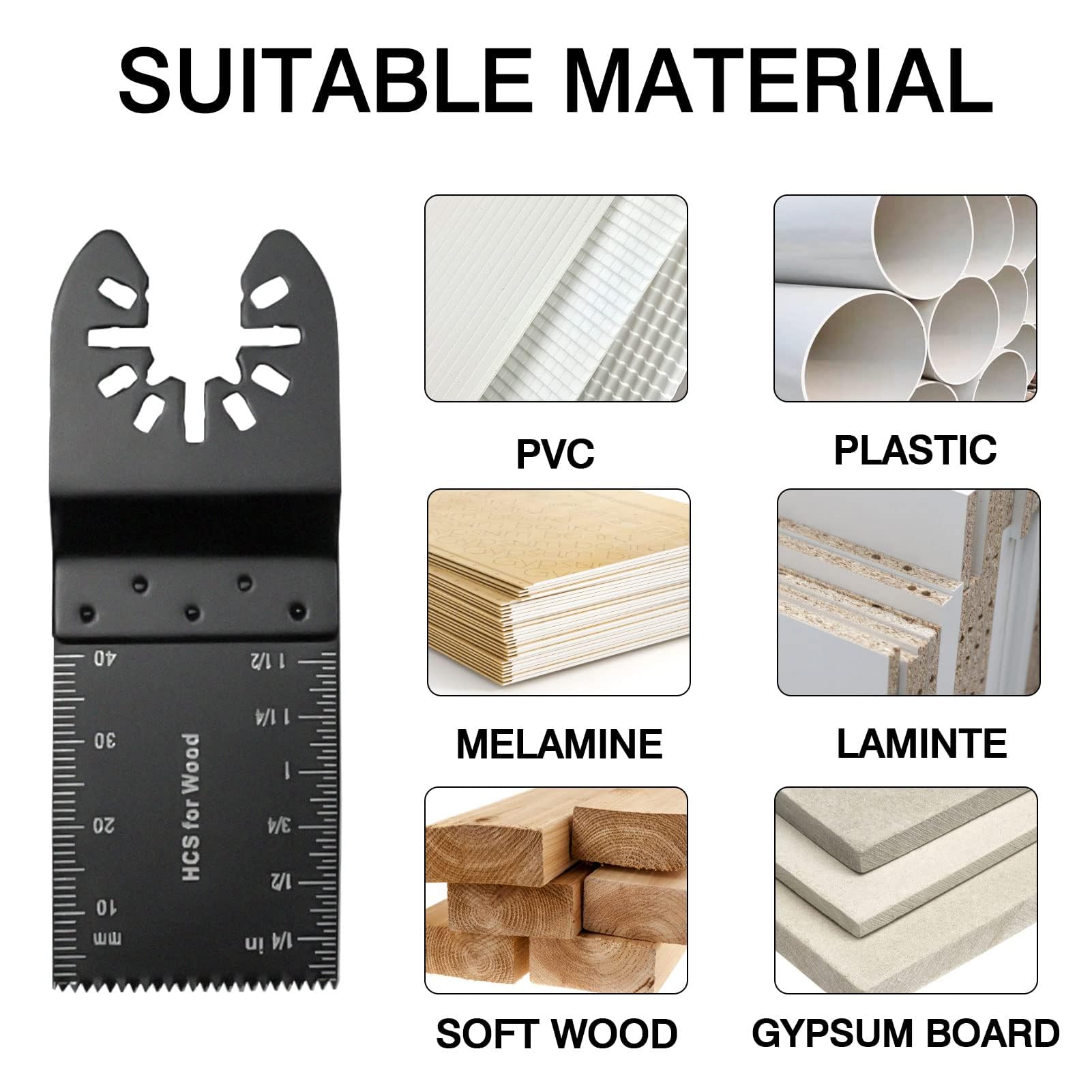 TrivdPro cutting samples in wood plastic and soft metal showing clean edges