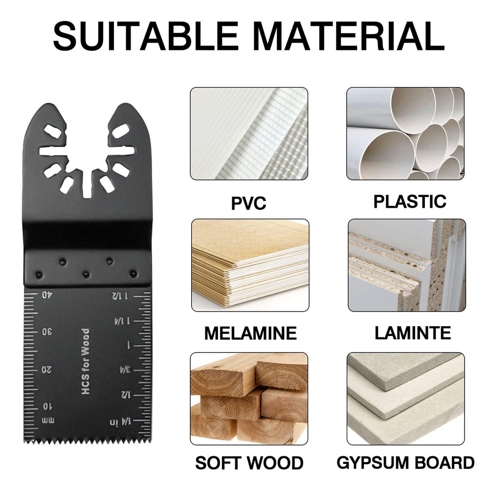 TrivdPro cutting samples in wood plastic and soft metal showing clean edges