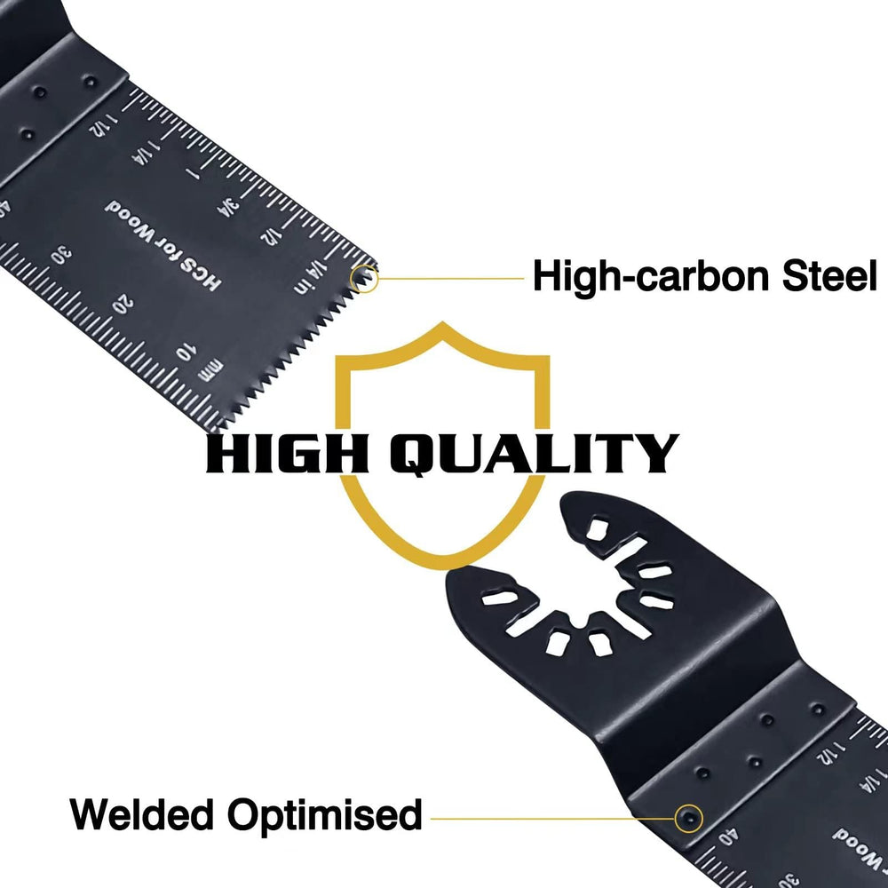TrivdPro blade mounted on an oscillating tool showing universal fit