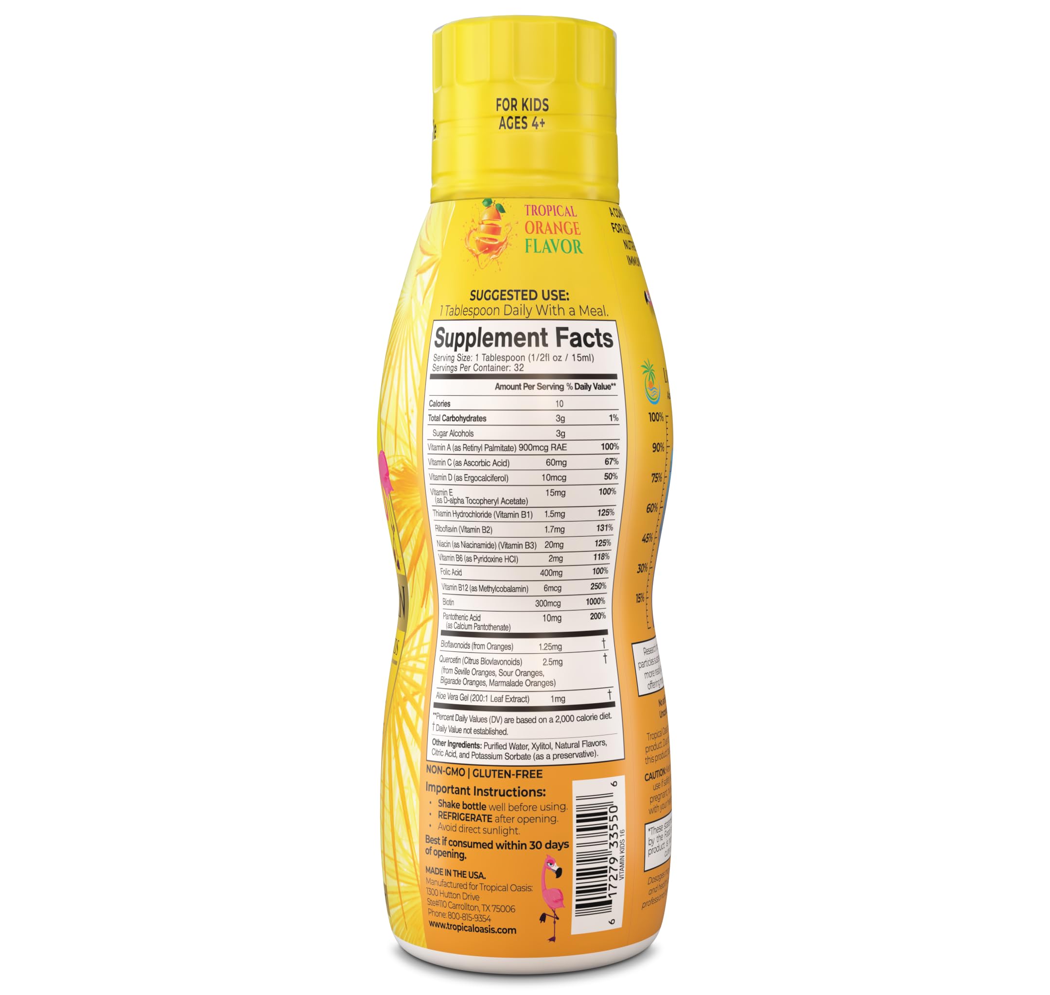 Tropical Oasis pouring close-up showing smooth liquid for easy absorption