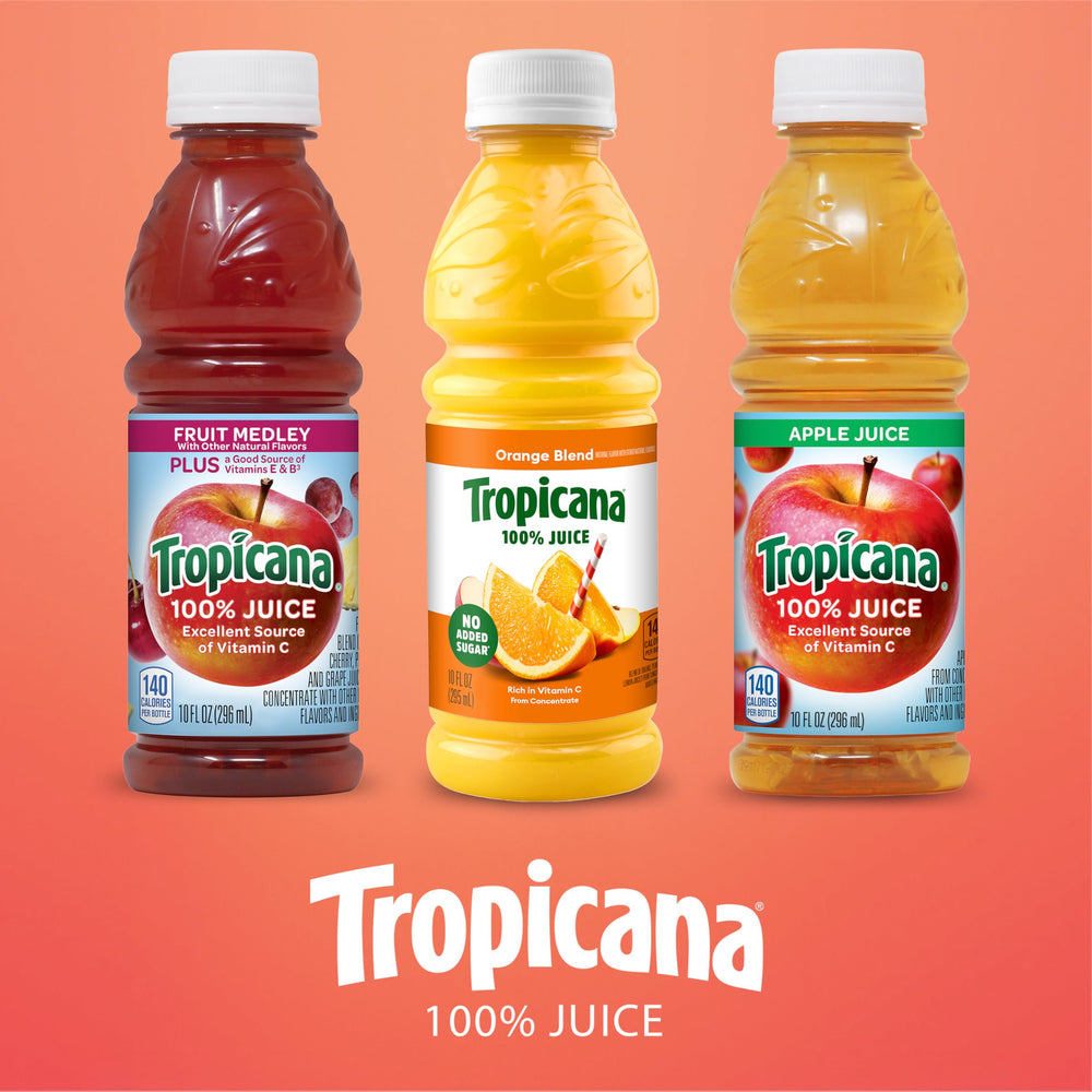 Tropicana pack next to a cereal box for scale and storage convenience