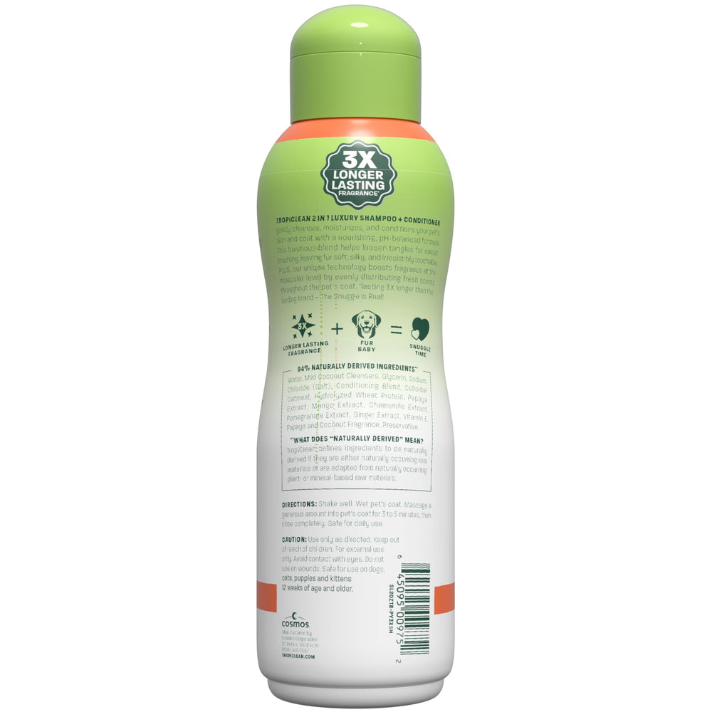 TropiClean packaging variation image showing updated label during transition