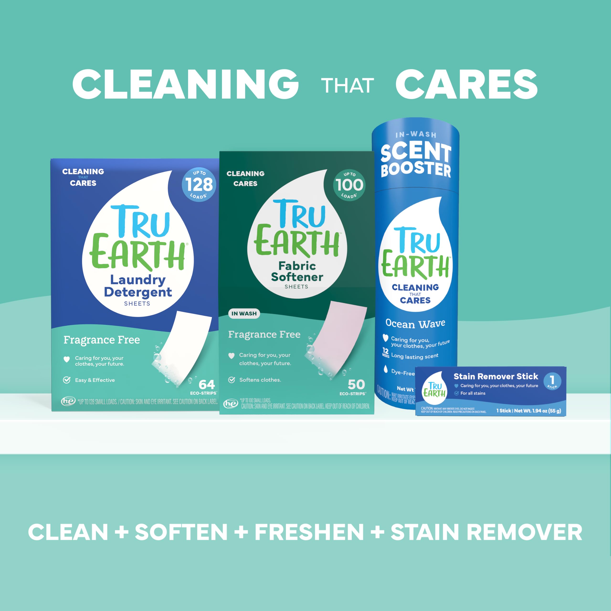 Tru Earth cleaned clothes after wash showing bright, fresh results