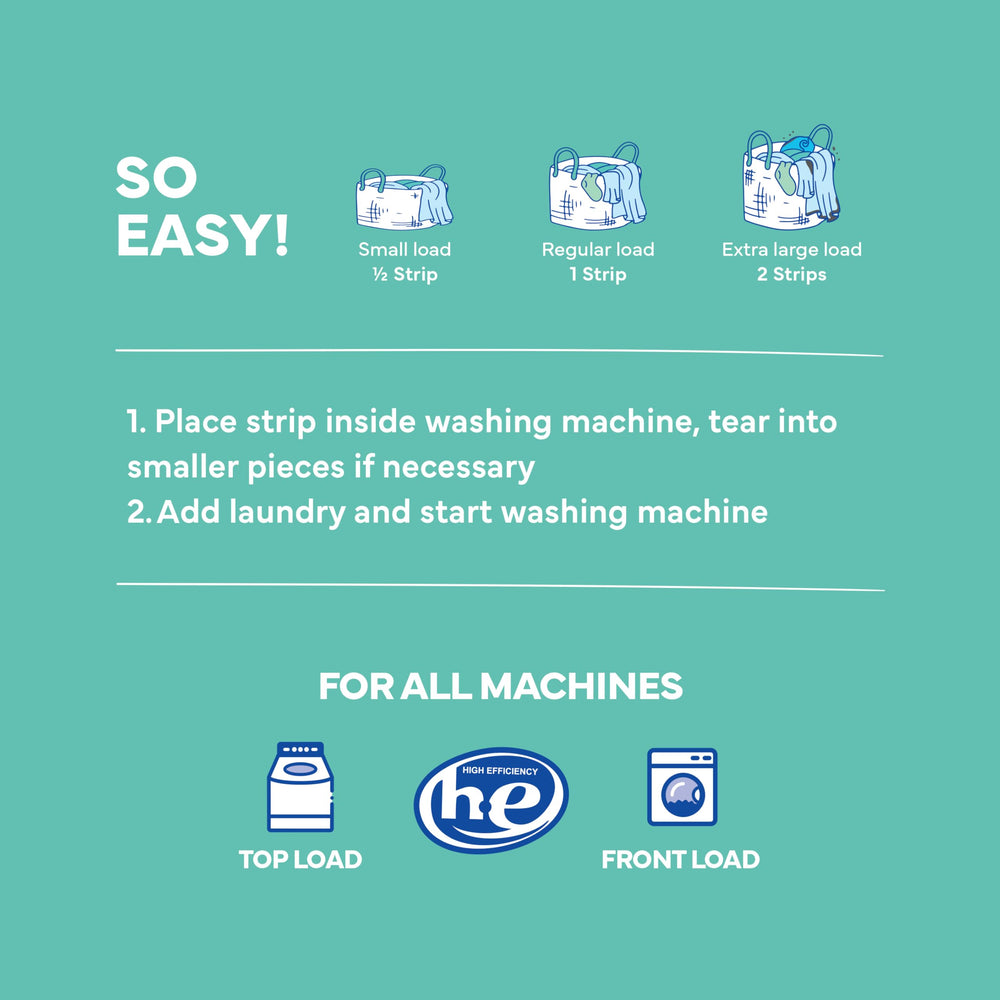 Tru Earth sheets in dorm laundry setting showing travel-friendly use