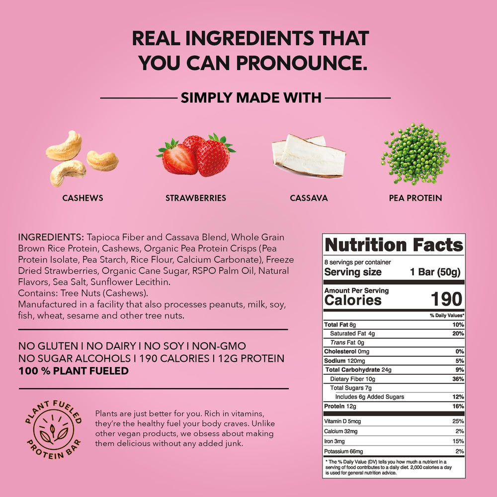 TRUBAR ingredients label close-up highlighting vegan, gluten-free and no sugar alcohols info