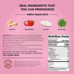 TRUBAR ingredients label close-up highlighting vegan, gluten-free and no sugar alcohols info