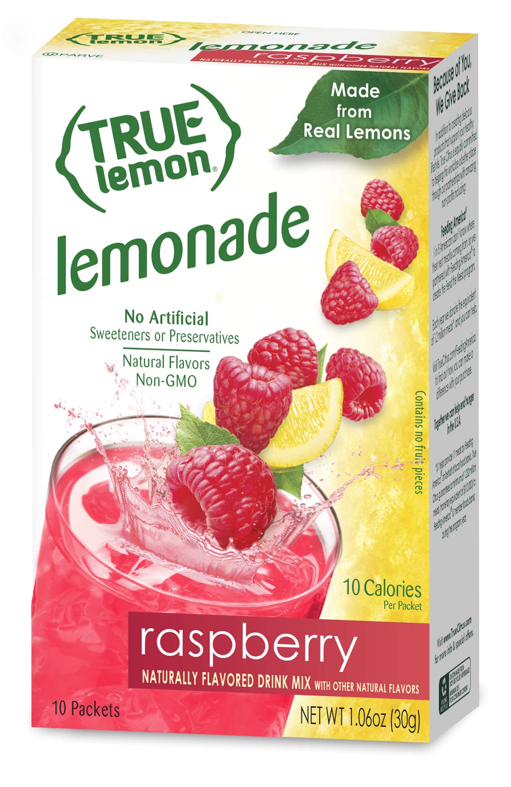 True Citrus Black Cherry Limeade packet close-up highlighting vibrant flavor