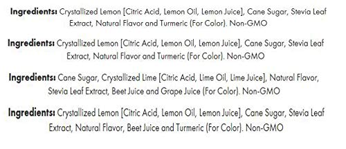 True Citrus crystallized fruit ingredient texture showing natural ingredients