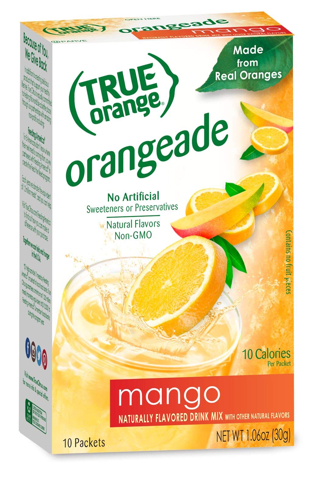 True Citrus Original Lemonade stirred into hot tea showing soothing warmth