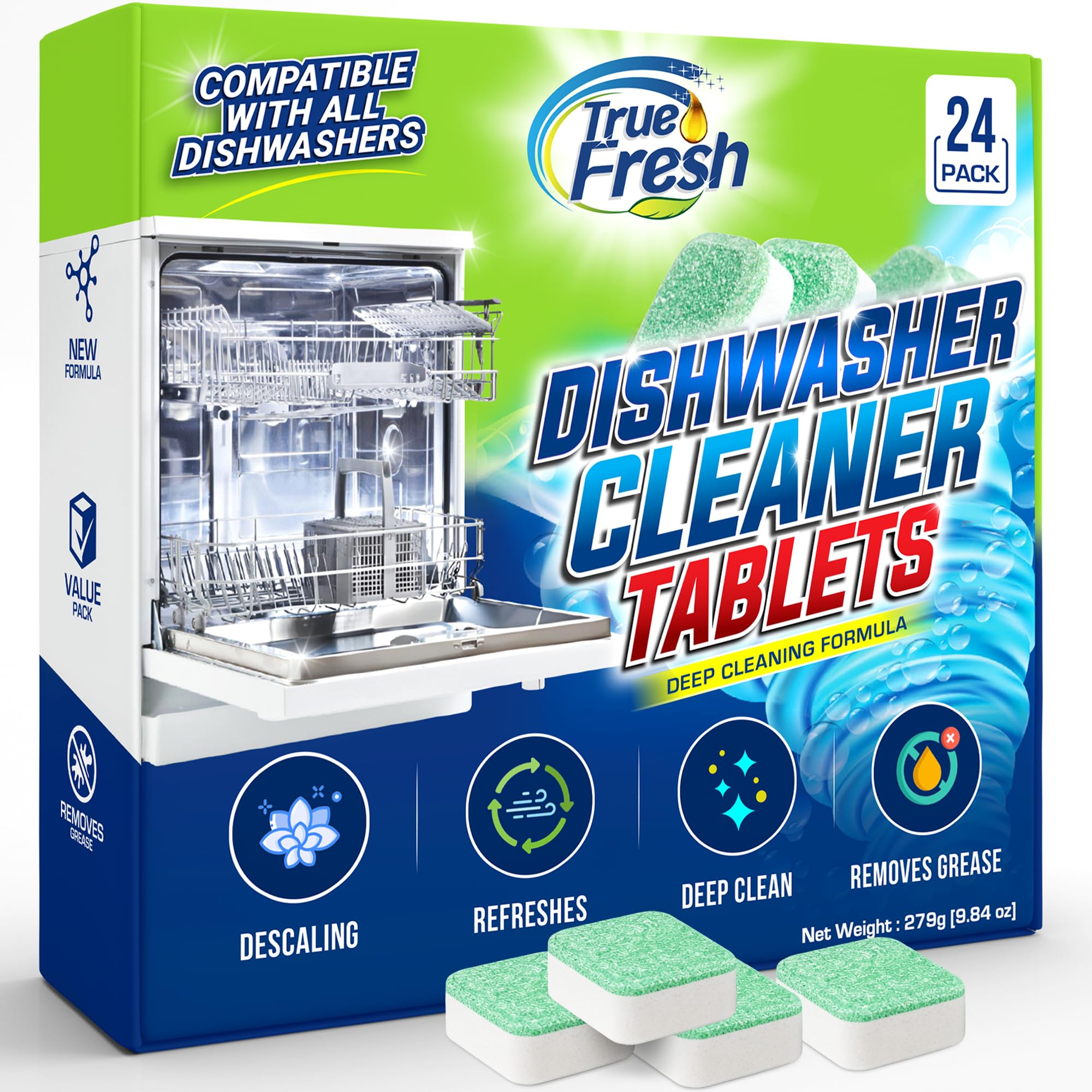 True Fresh front packaging showing 24-pack and product benefit