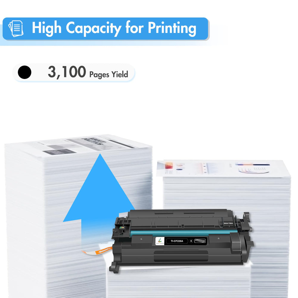 TRUE IMAGE cartridge close-up highlighting toner drum and reliable printing benefit