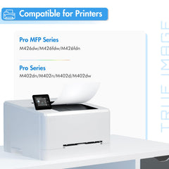 TRUE IMAGE side label detail showing part number and quick compatibility benefit