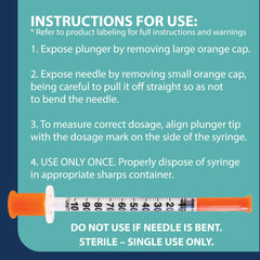 TRUEplus needle cap detail focused on protective cap maintaining sterility before use