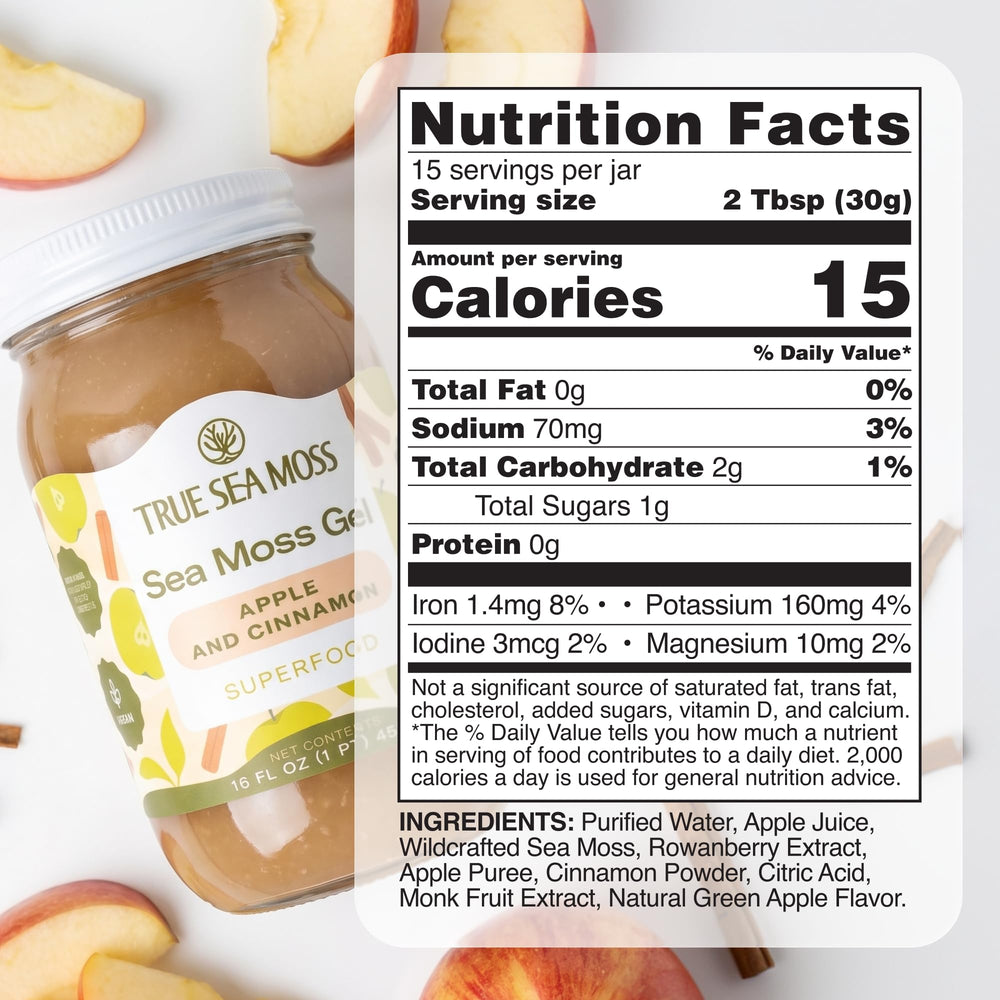 TrueSeaMoss jar on kitchen counter in lifestyle scene for daily routine use