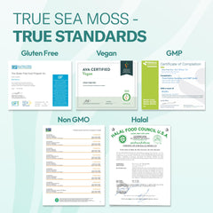 TrueSeaMoss gel stirred into smoothie for creamy texture and flavor boost