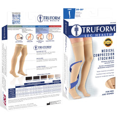 Truform dot-top silicone band detail prevents slipping and holds stocking securely