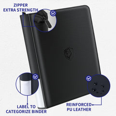TRUGQ close-up of toploader pocket showing secure card protection