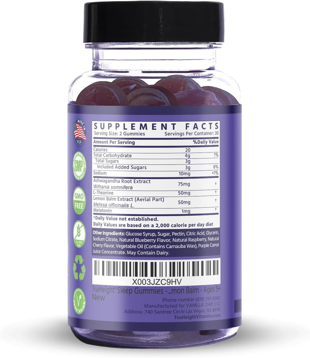 TruHeight gummy close-up texture showing chewable surface for easy chewing