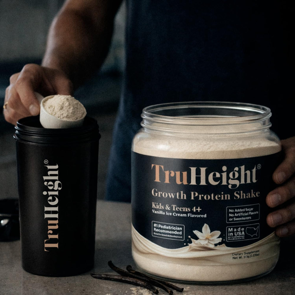 TruHeight bottle on kitchen counter for family-friendly use