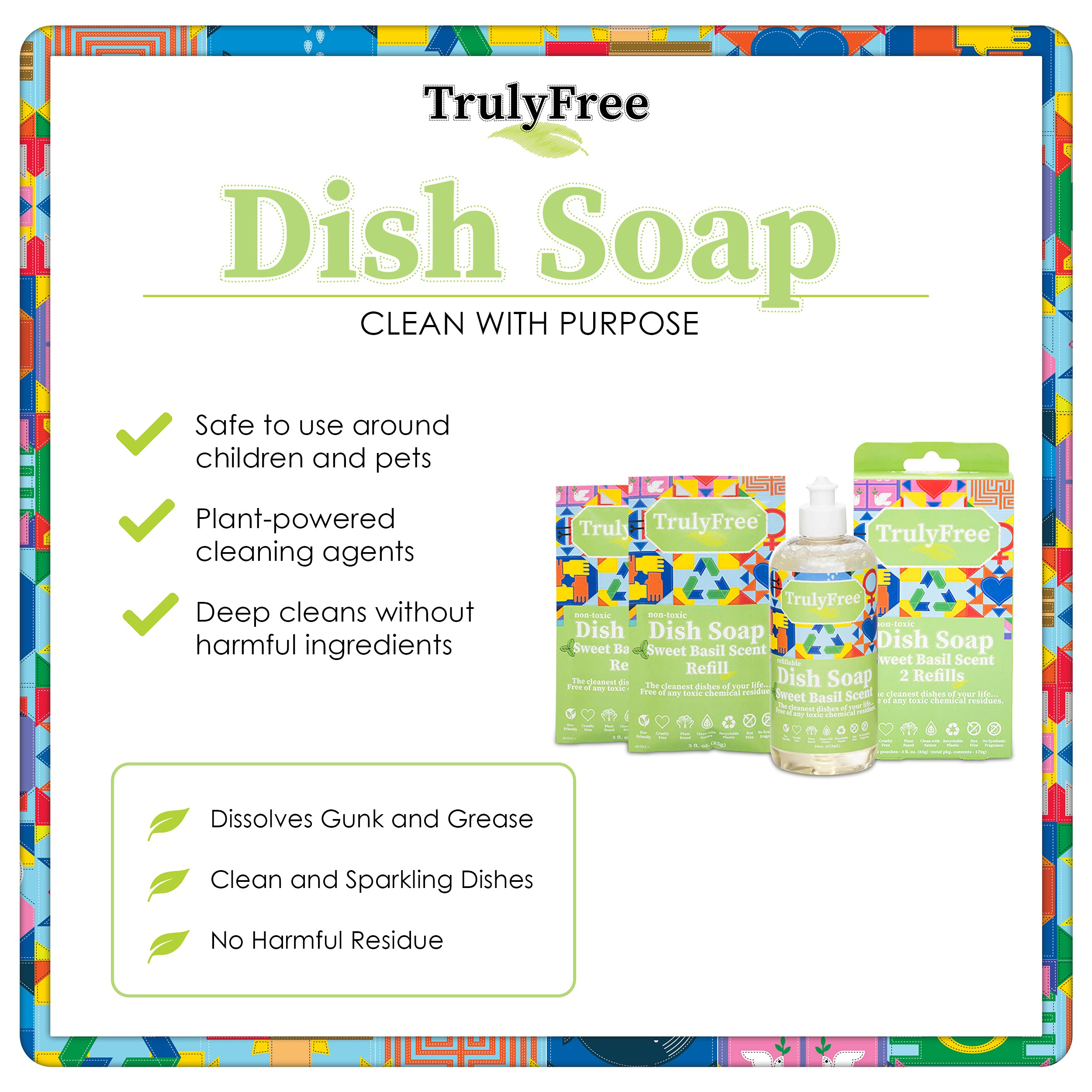 Truly Free suds cutting through grease on a pan showcasing powerful cleaning