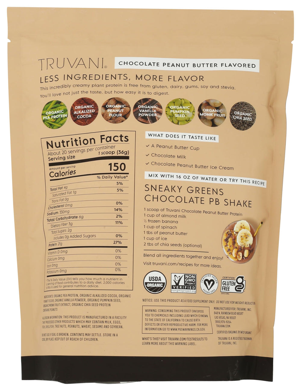 Truvani open jar showing powder texture and easy mixing benefit
