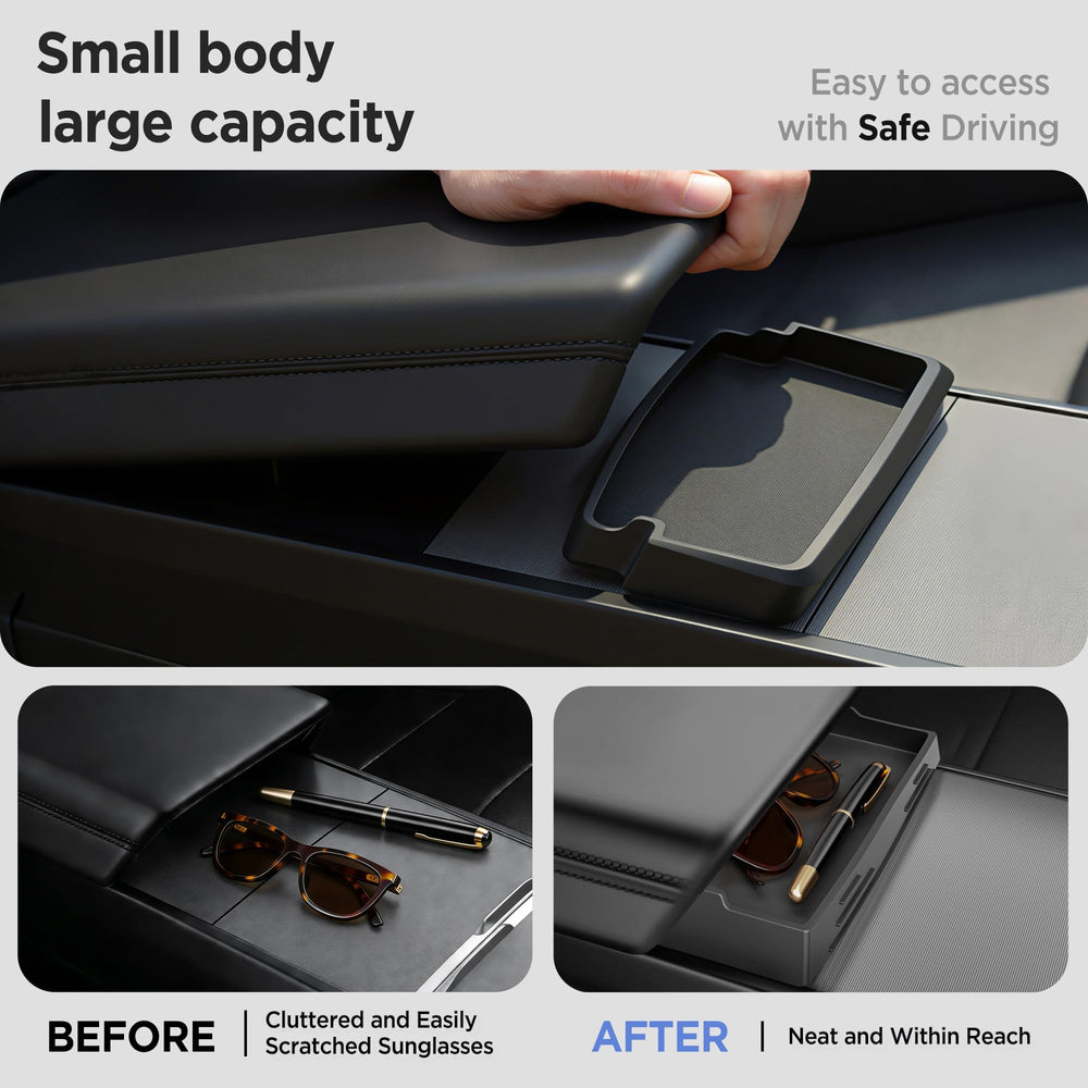 TSLDRV sliding double-layer tray extended to increase hidden storage capacity