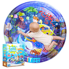 TT TUMMYTIMEZ front view showing colorful underwater design and benefit of visual engagement