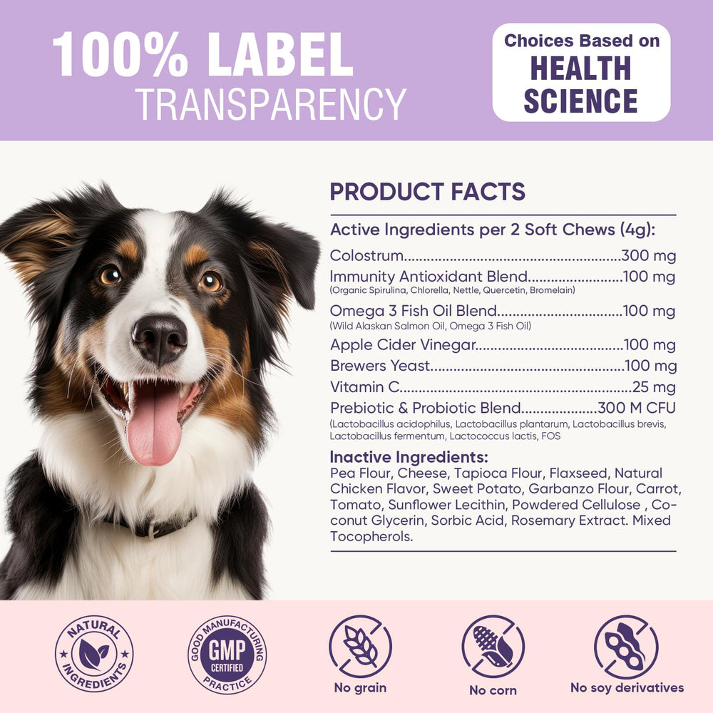 TTLXRL product label detail highlighting probiotics and nutrition facts