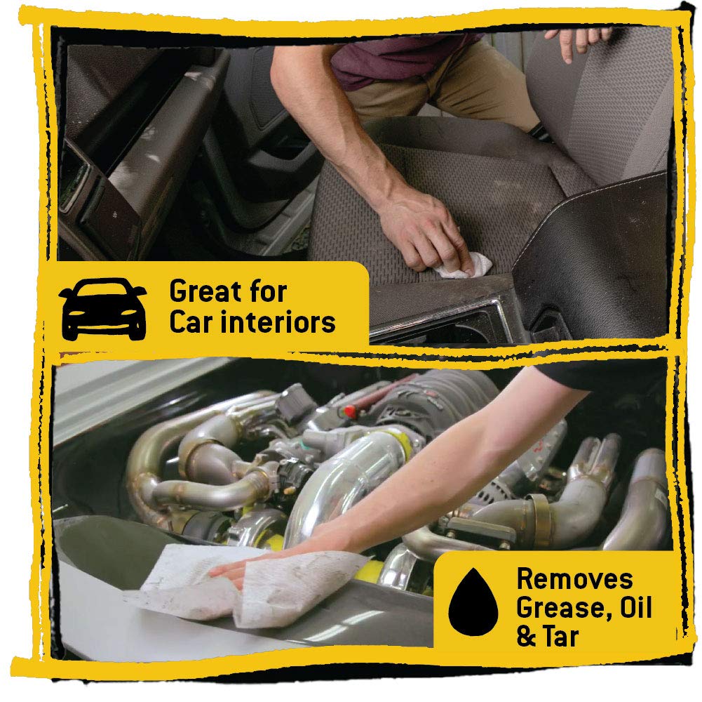 Tub O' Towels cleaning vinyl and leather surfaces protecting finish and restoring look