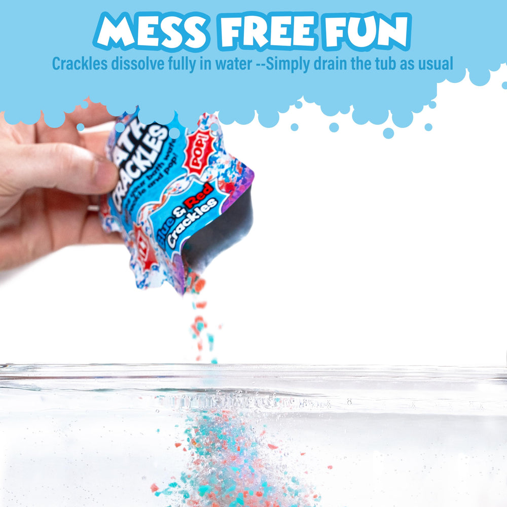 Tub Works child enjoying bath crackles illustrating playful calming benefit