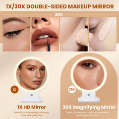 tubbede closeup showing 30x magnification for precise beauty tasks