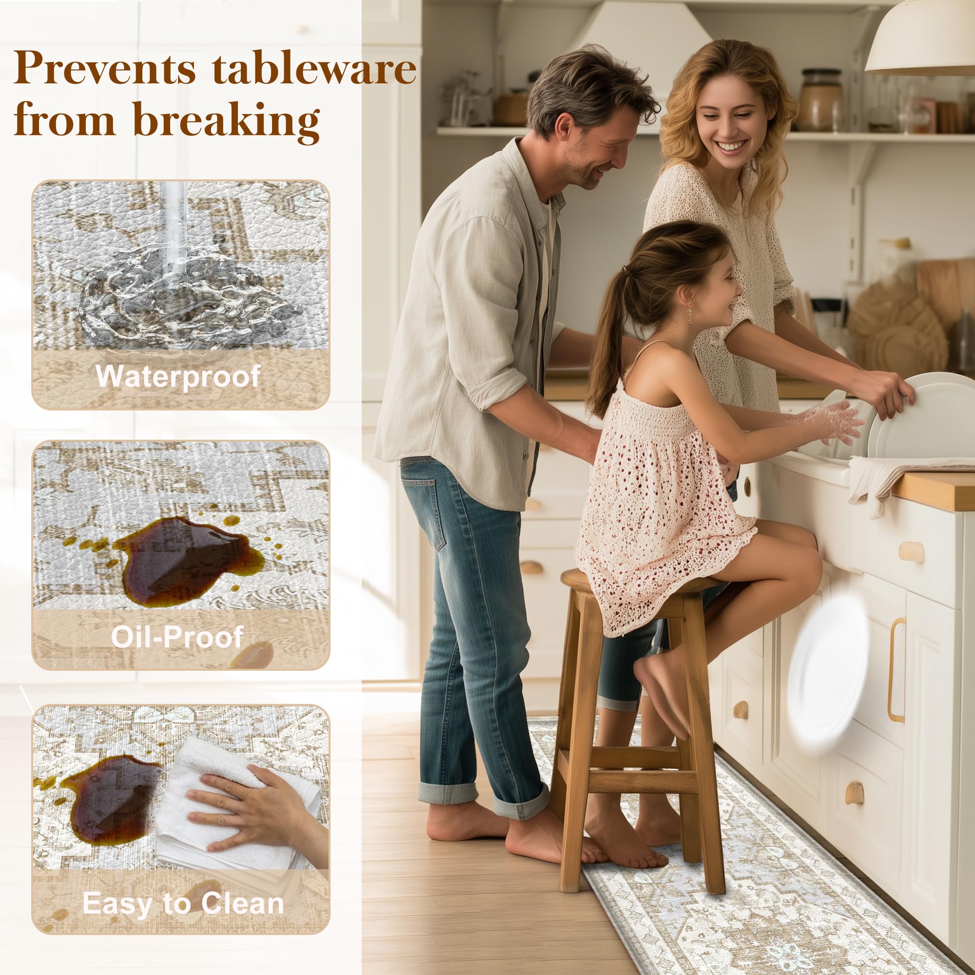 tubeamin mat placed by sink demonstrating cushioned support during washing