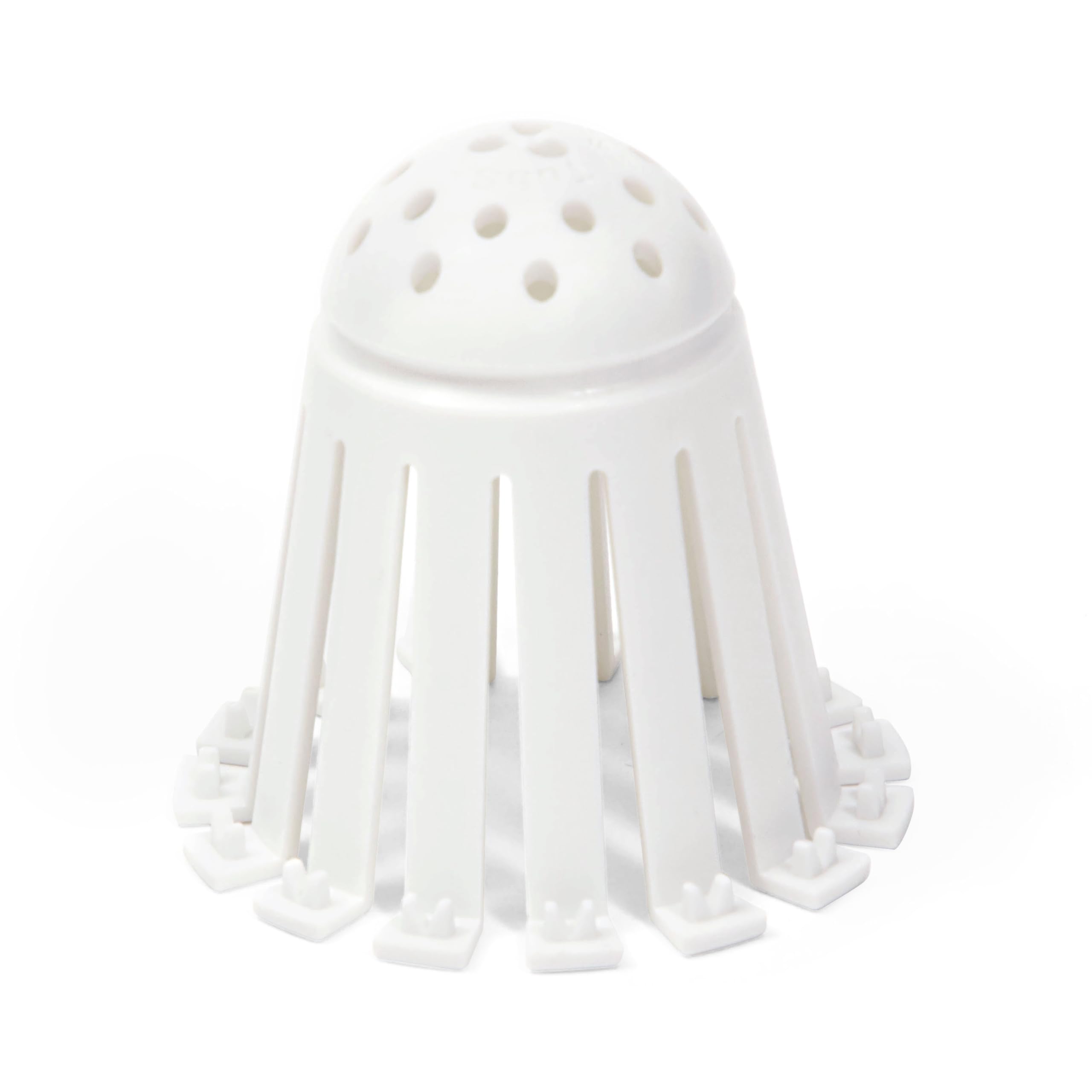 TubShroom Toss in a tidy bathroom lifestyle scene preventing clogs