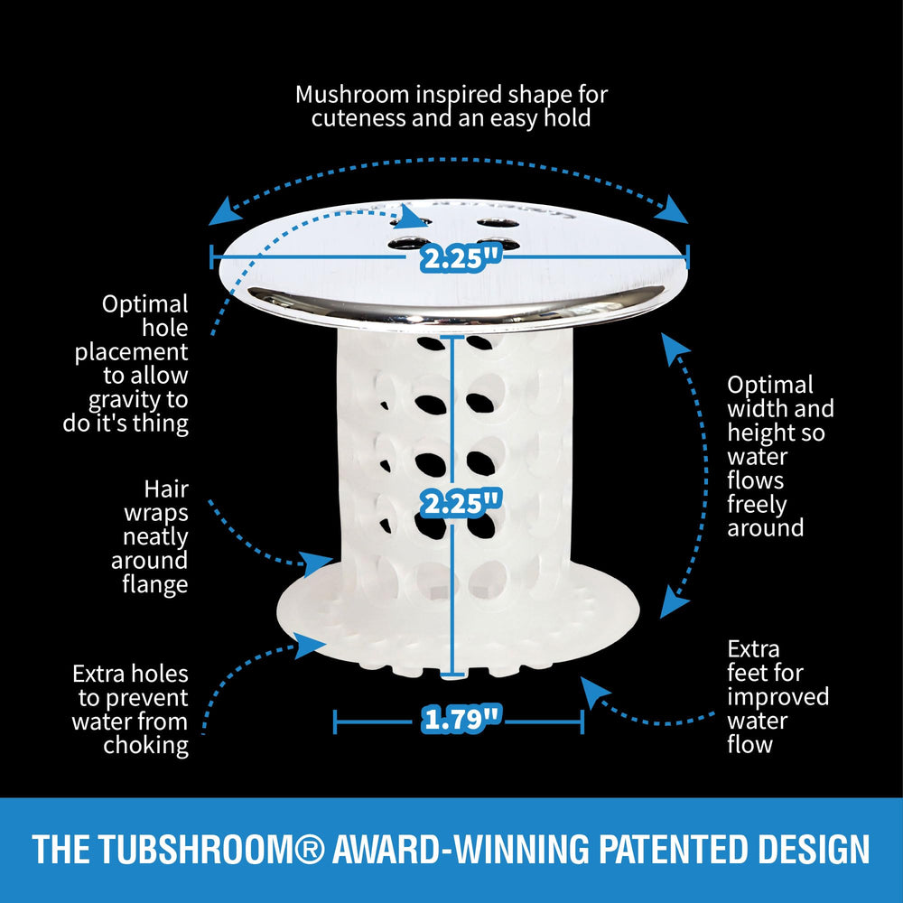 Hand wiping TubShroom clean after use showing TubShroom and quick maintenance benefit