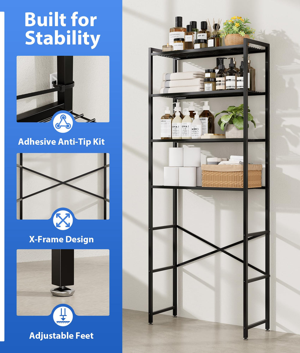 Tujurich adjustable feet detail ensuring stability on uneven bathroom floors