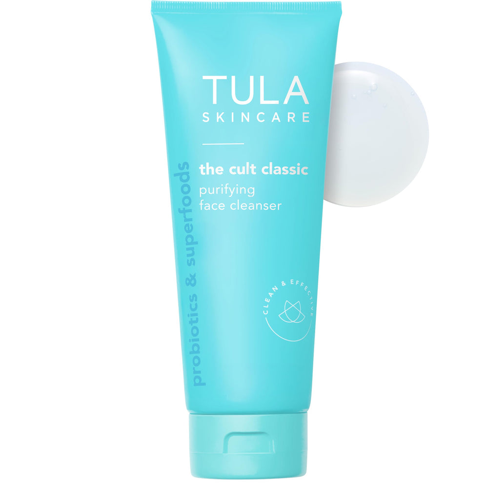 TULA front bottle view showing label and daily cleansing benefit