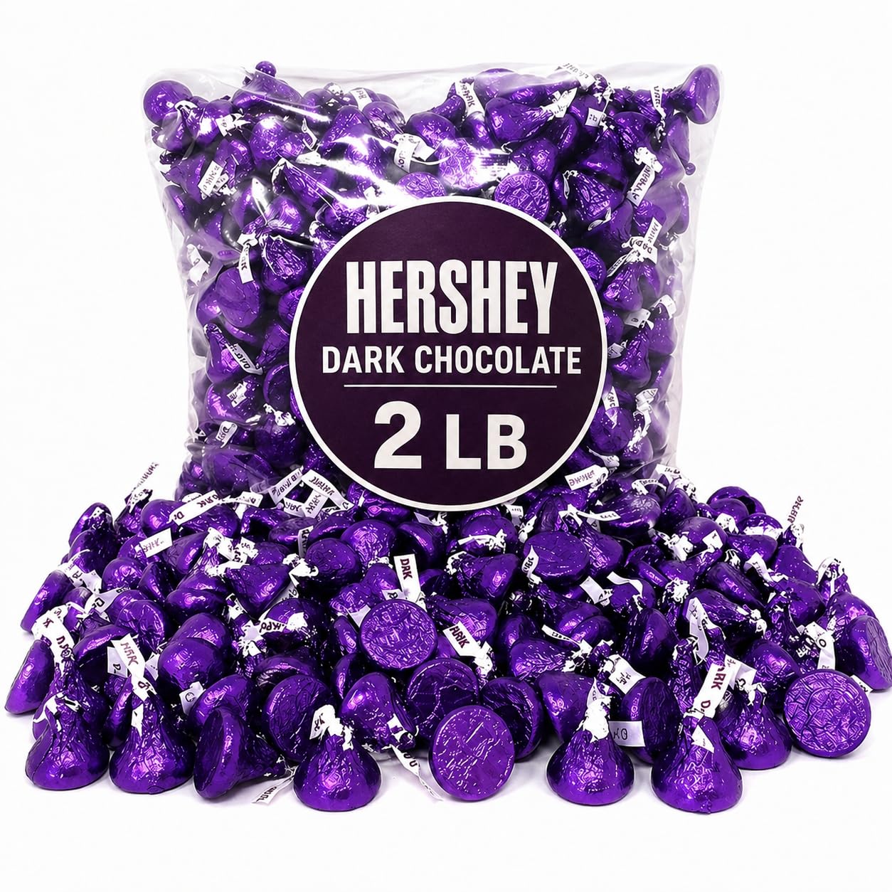 Tundras front pack showing purple-foil kisses and sealed bag, great for events