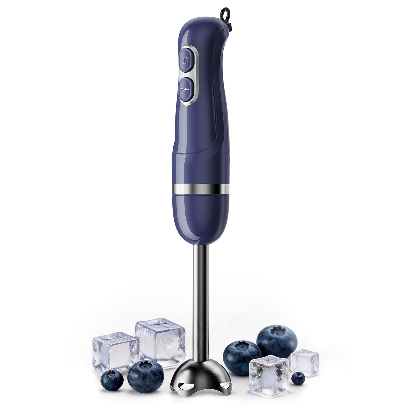 turelar immersion blender front view showing compact design and power