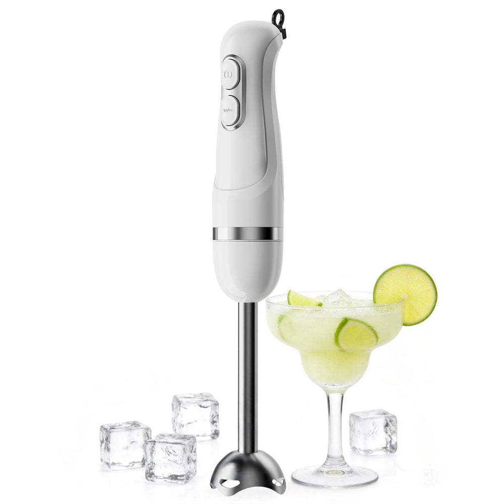 turelar immersion blender front view showing compact motor and controls, easy handling
