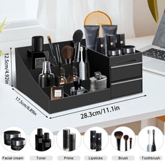 Turesmith top-down shot showing seven compartments that keep products organized