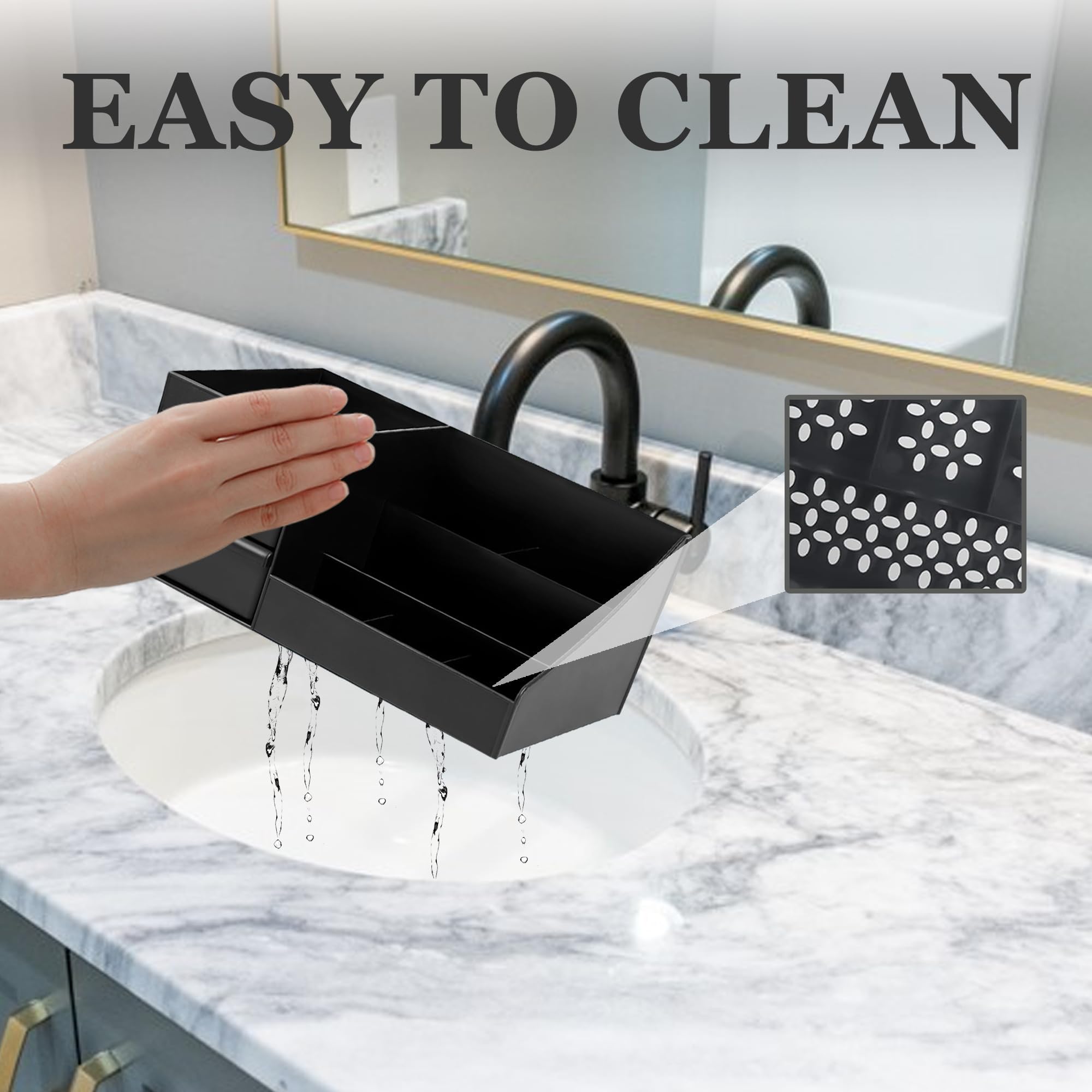 Turesmith on a bathroom vanity in everyday use to create a clutter-free routine