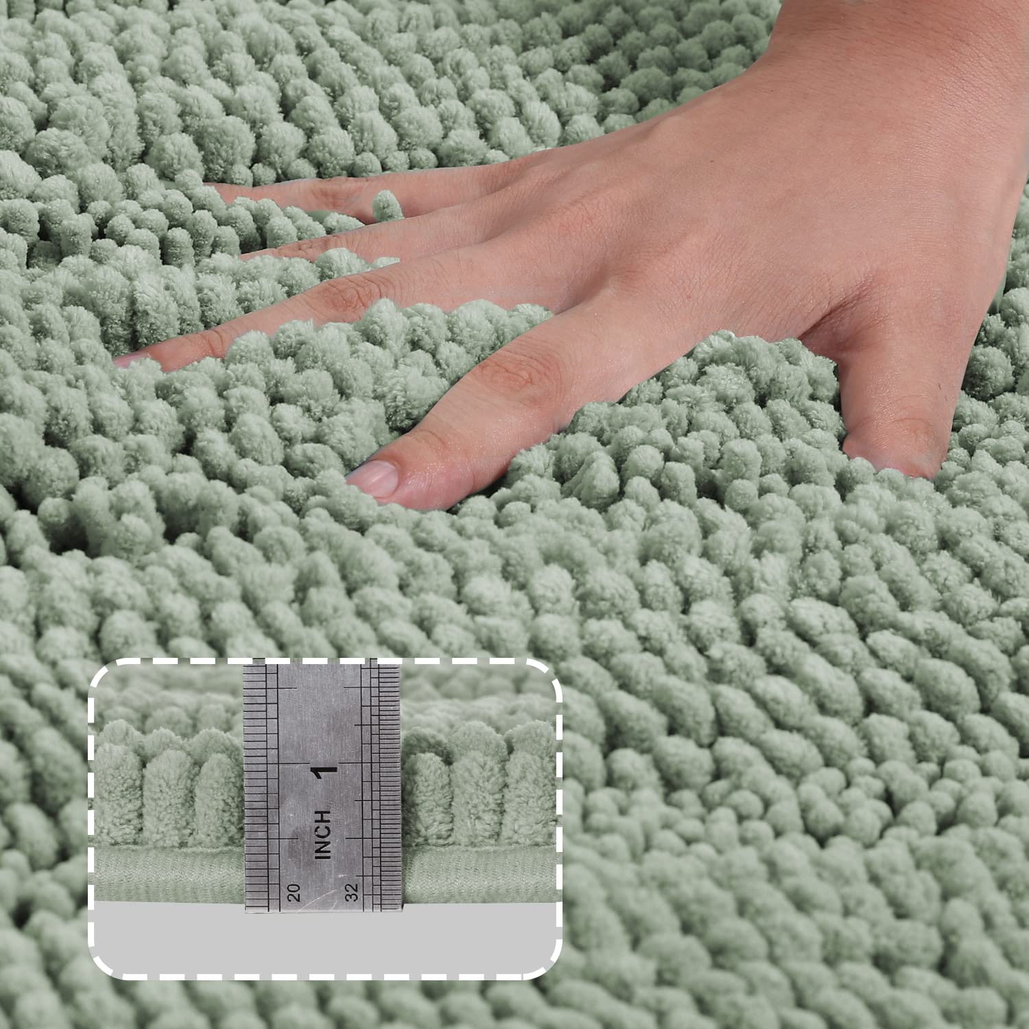 Turquoize close-up of chenille texture highlighting fast absorption benefit