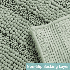 Turquoize non-slip backing detail demonstrating secure floor grip