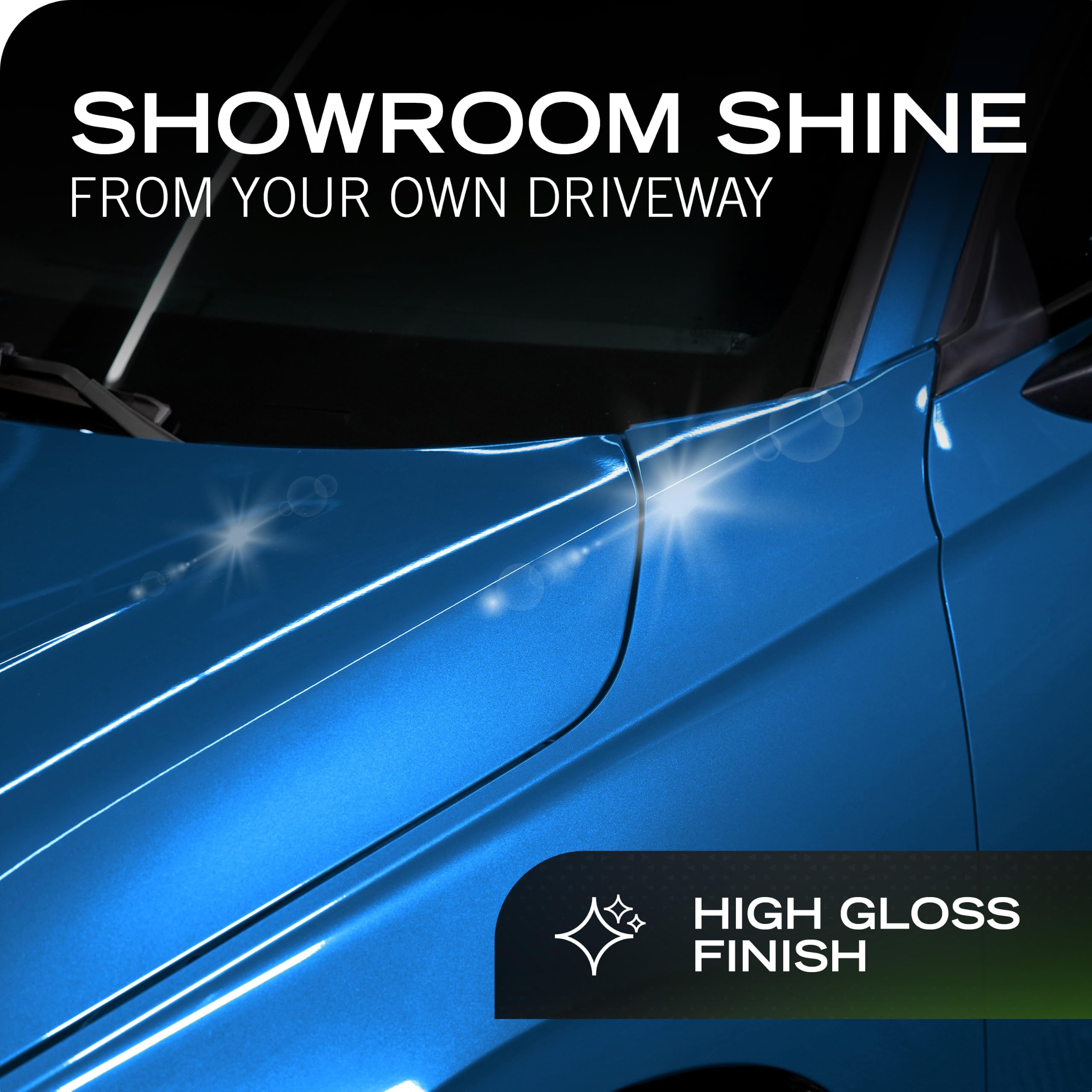Turtle Wax being buffed with microfiber delivering instant gloss