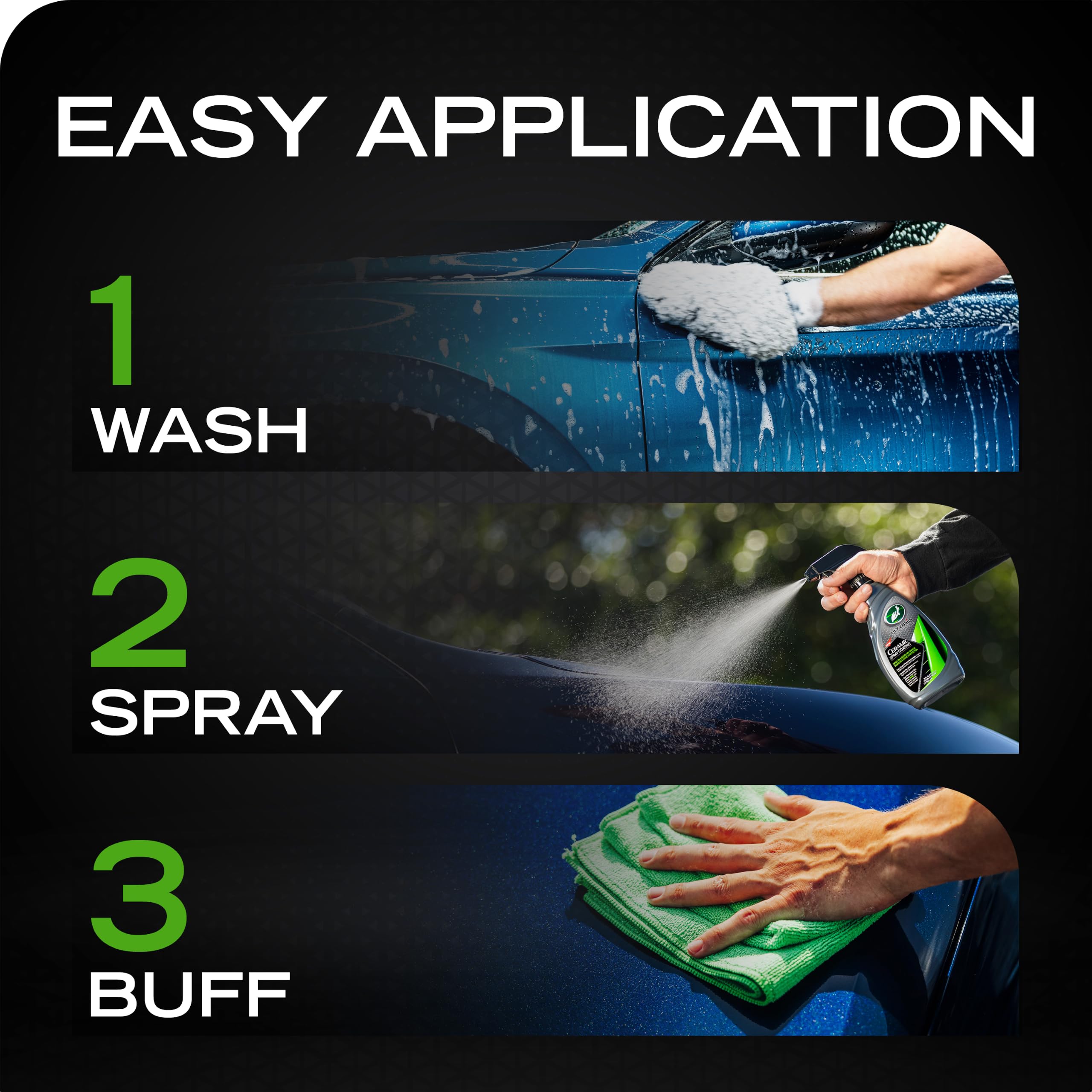 Turtle Wax used on headlights and glass improving clarity