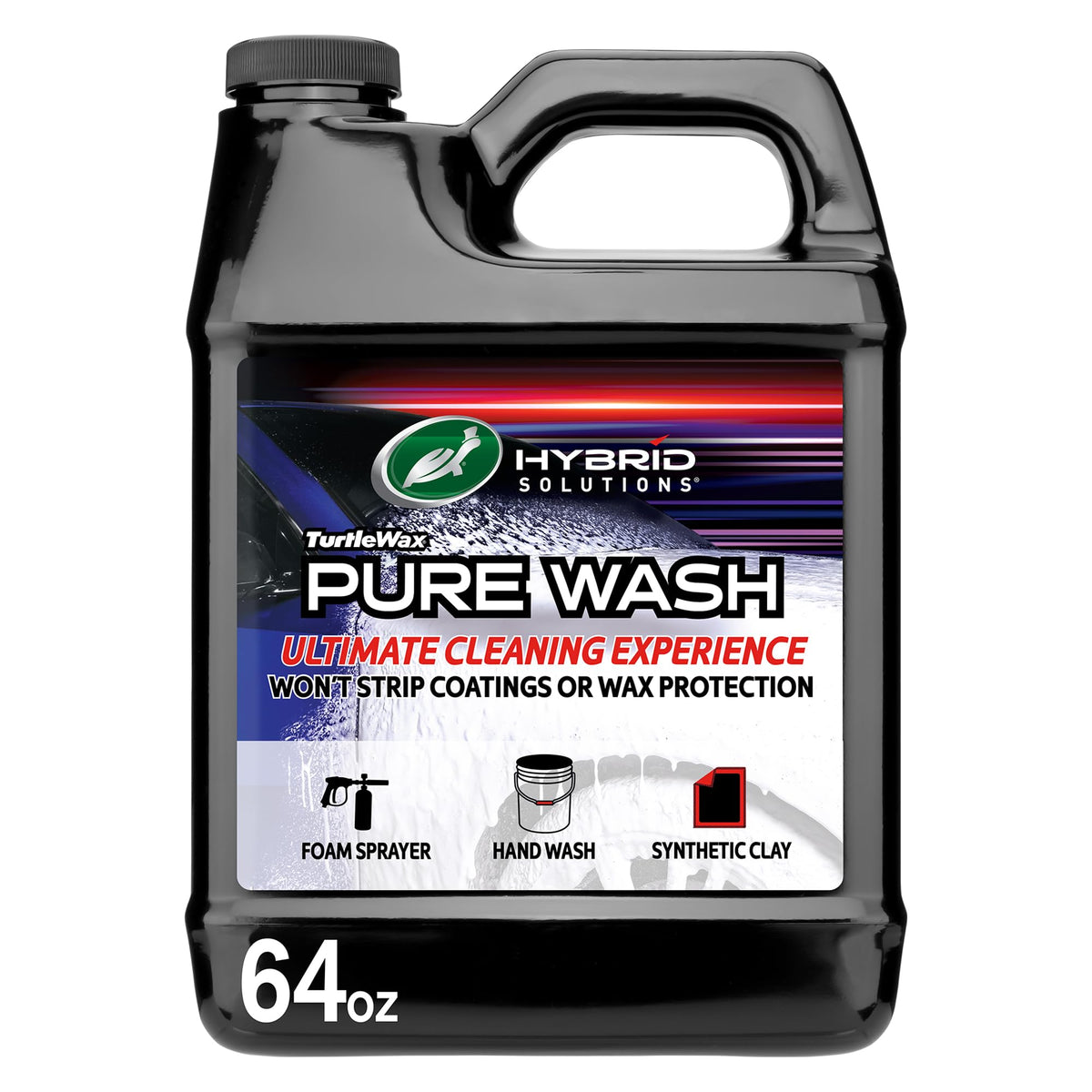 Turtle Wax bottle front label showing product name and benefits