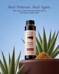 TUTURU syrup pour texture over spoon illustrating smooth, fast-dissolving benefit