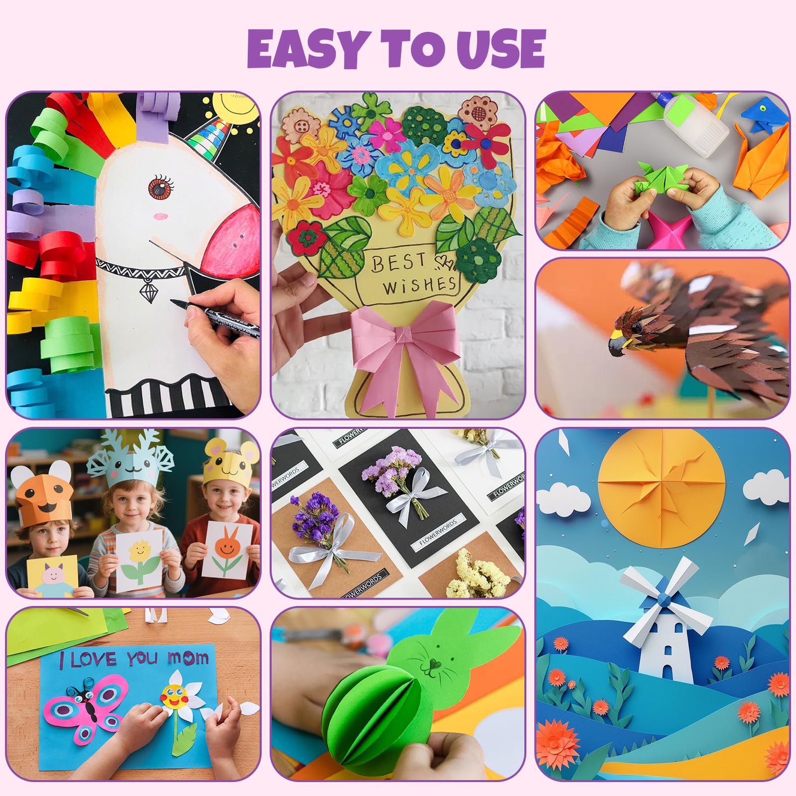 TUXIYA cardstock used in a classroom setting for group crafts and teaching activities
